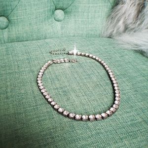 Statement rhinestone necklace